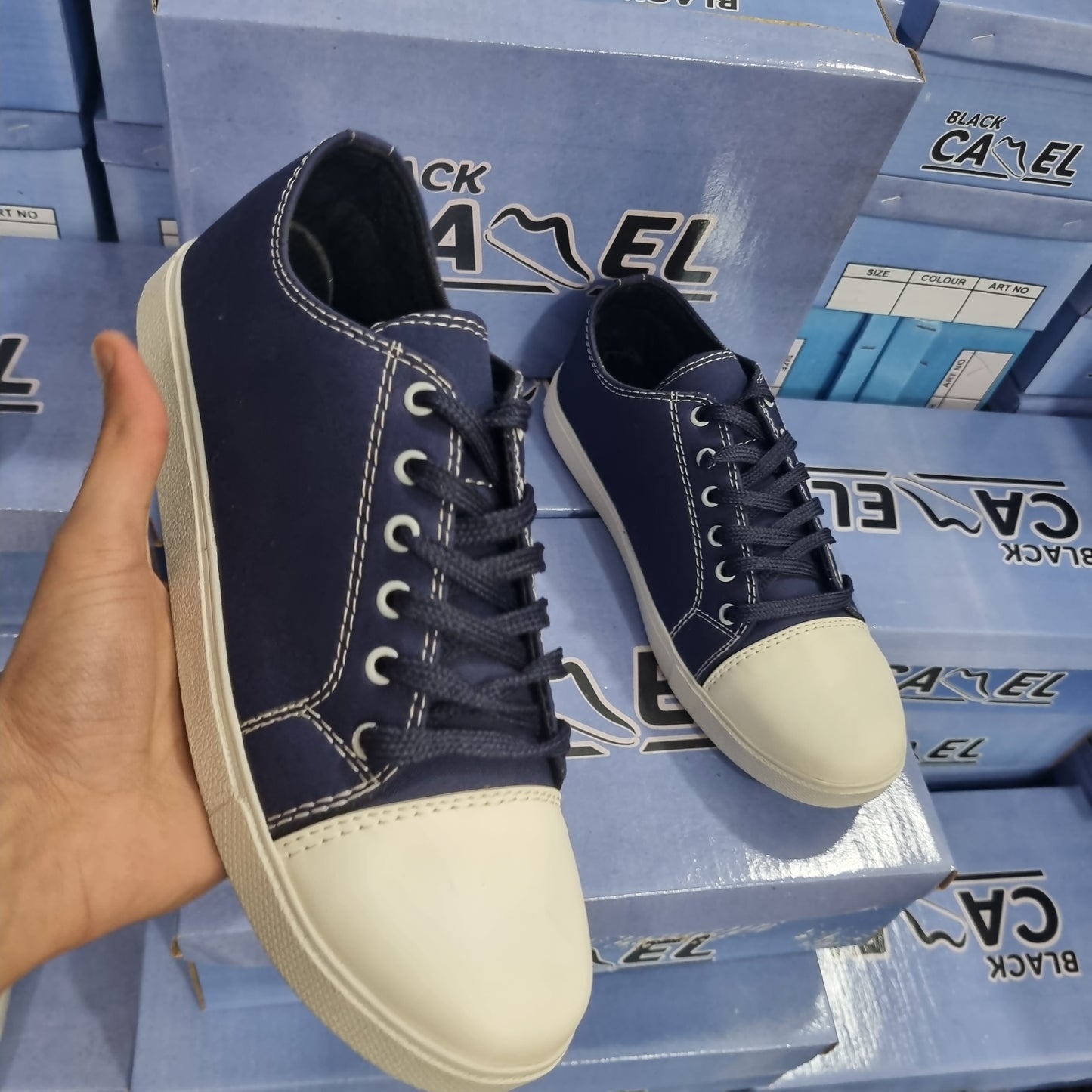 Blue Canvas Sabratha Shoes