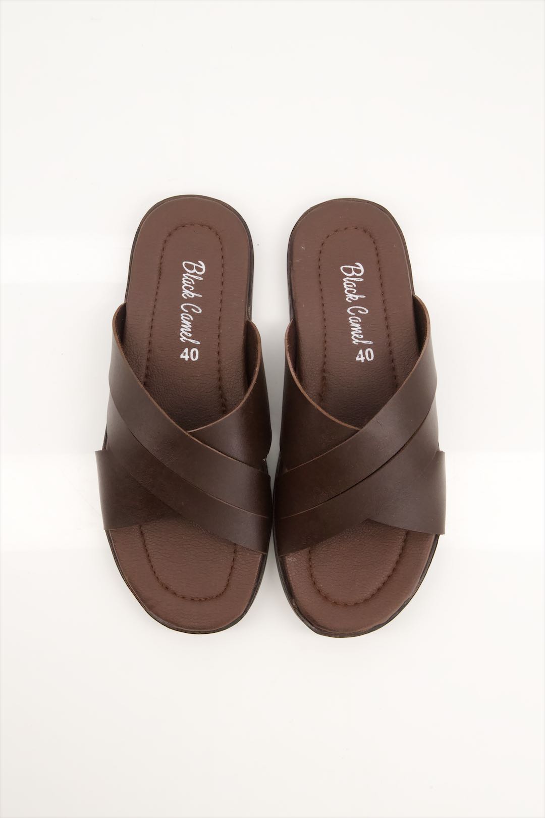 Black Camel Crossover Slippers