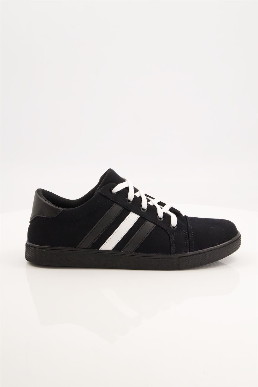 Black Camel Stripes Sneakers 555