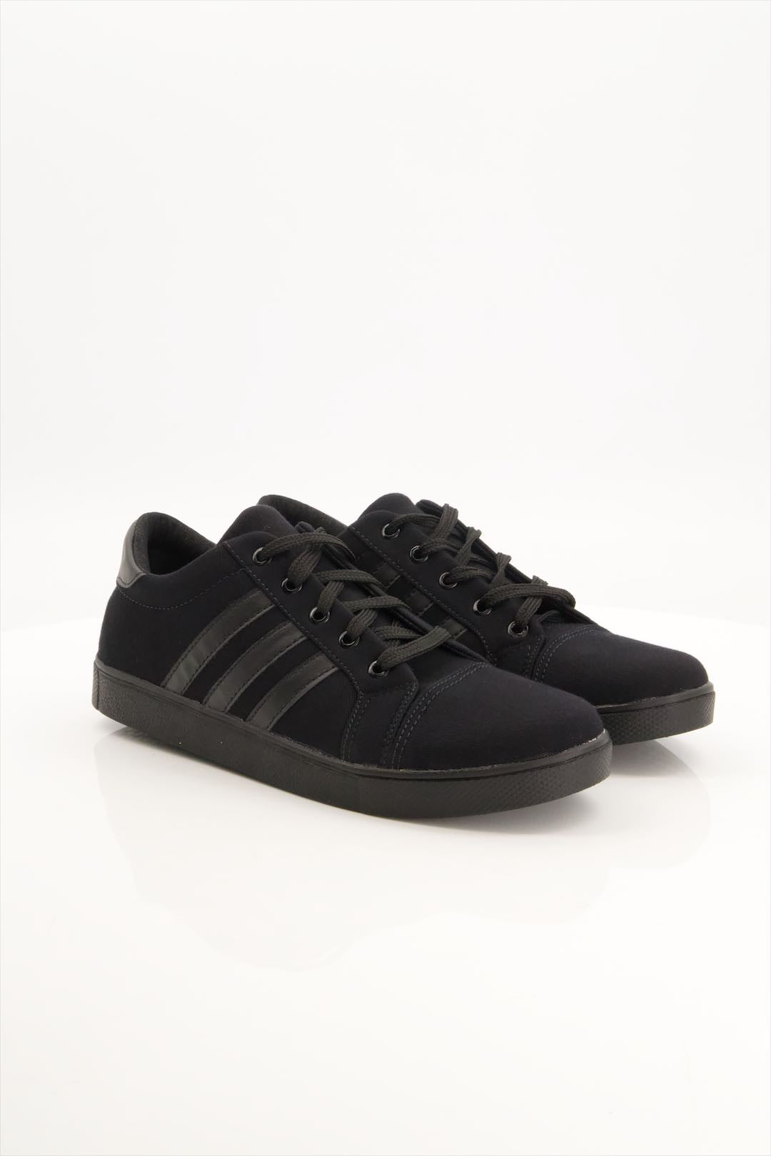 Black Camel three Stripe Sneakers 777