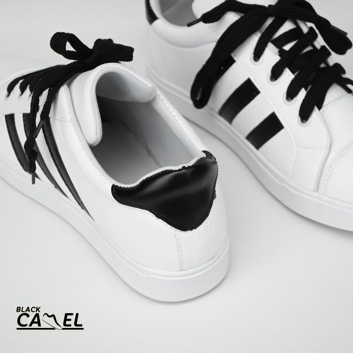 Black Camel White Rotterdam Sneakers