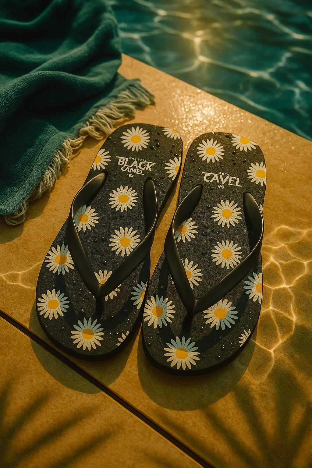 Black Camel Ladies Flip Flop