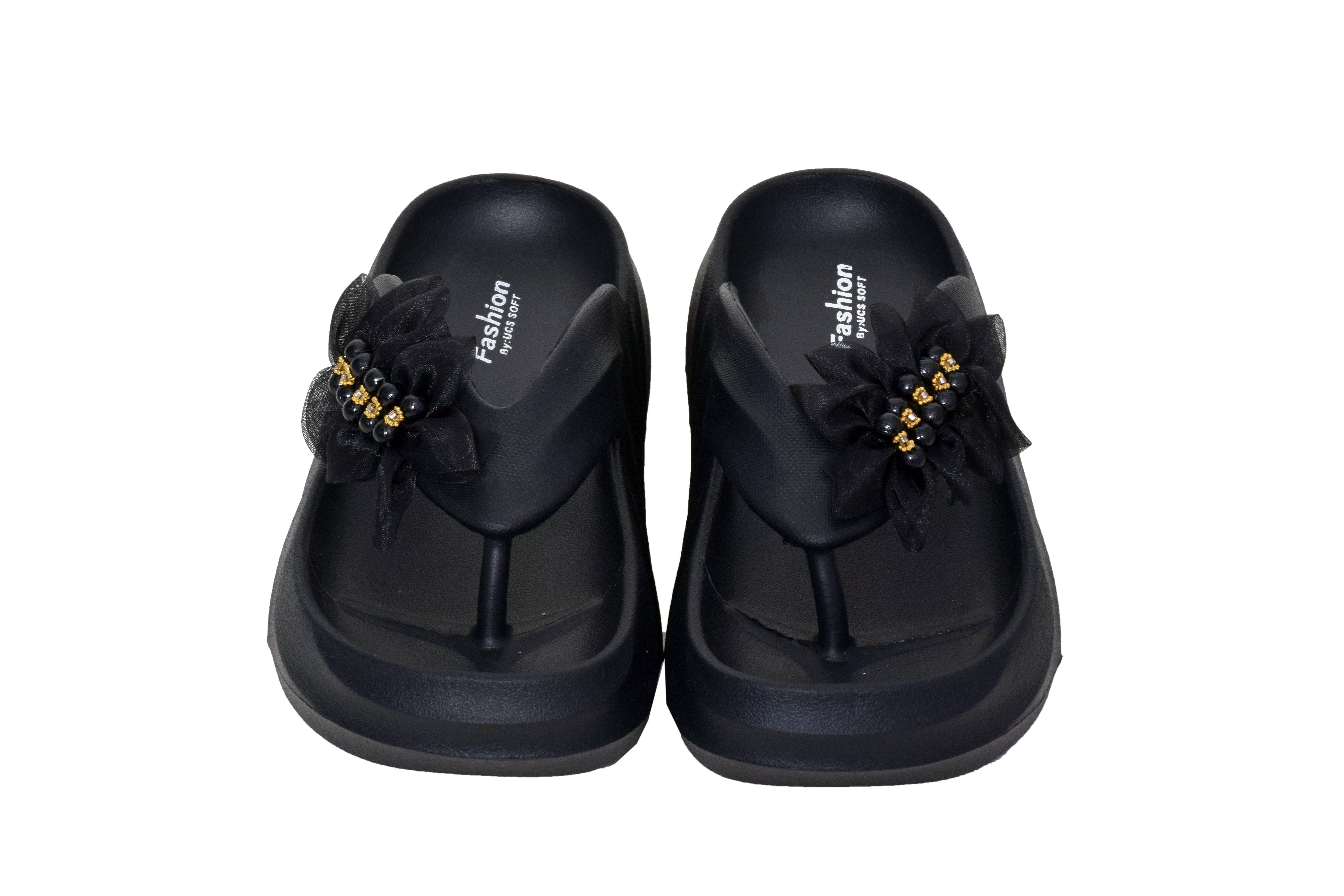 Black Camel High Heel Ladies Slide 1201