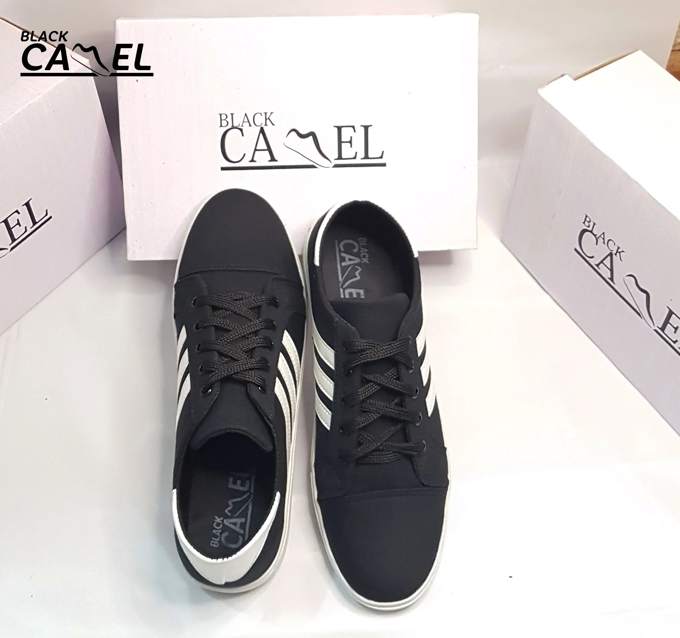 Black Camel Sneakers for Men Black Color Shoes for Men
