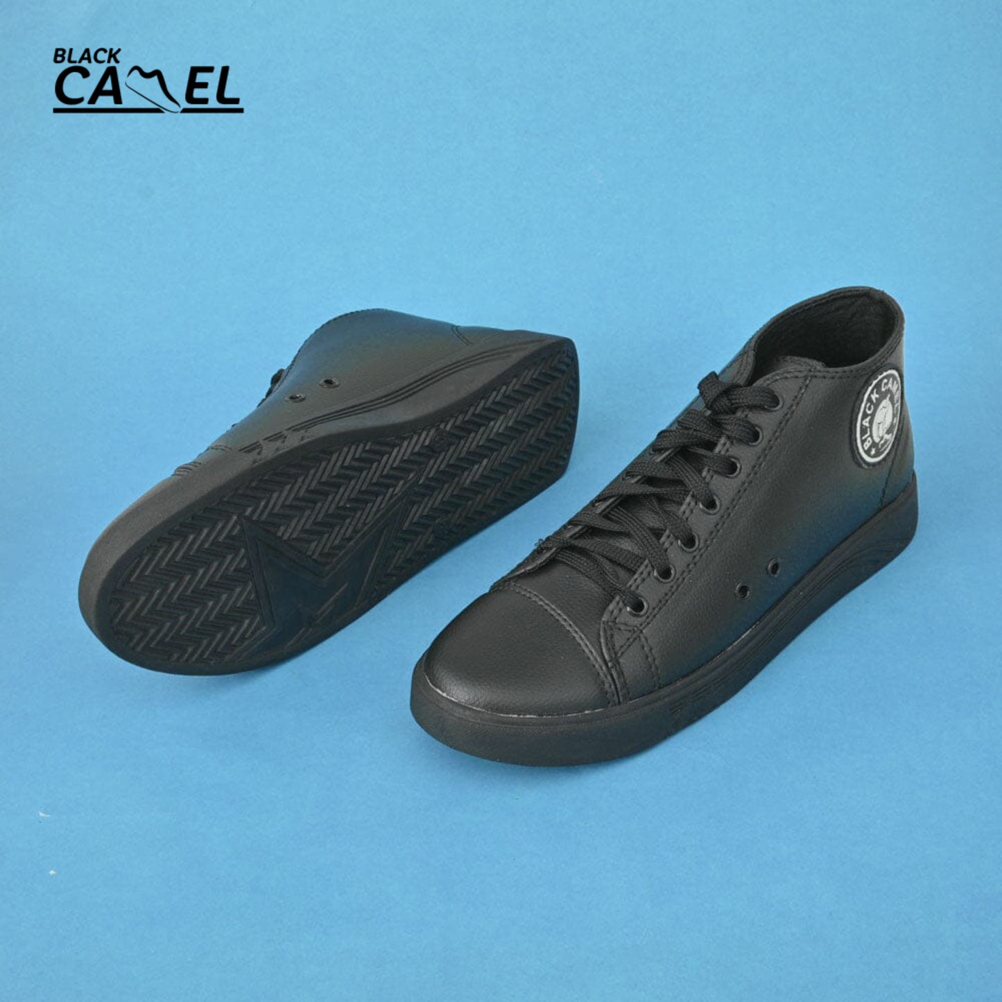 Black Camel Long Cut Sneakers